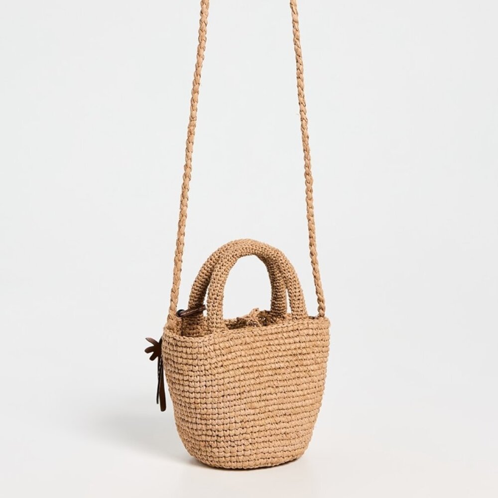 Manebi Raffia Summer Mini Bag - NWOT